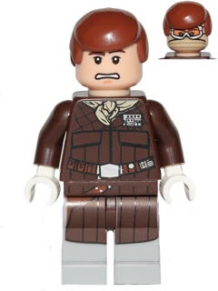 LEGO Minifigure -- Han Solo (Hoth)-Star Wars / Star Wars Episode 4/5/6 -- SW0466 -- Creative Brick Builders